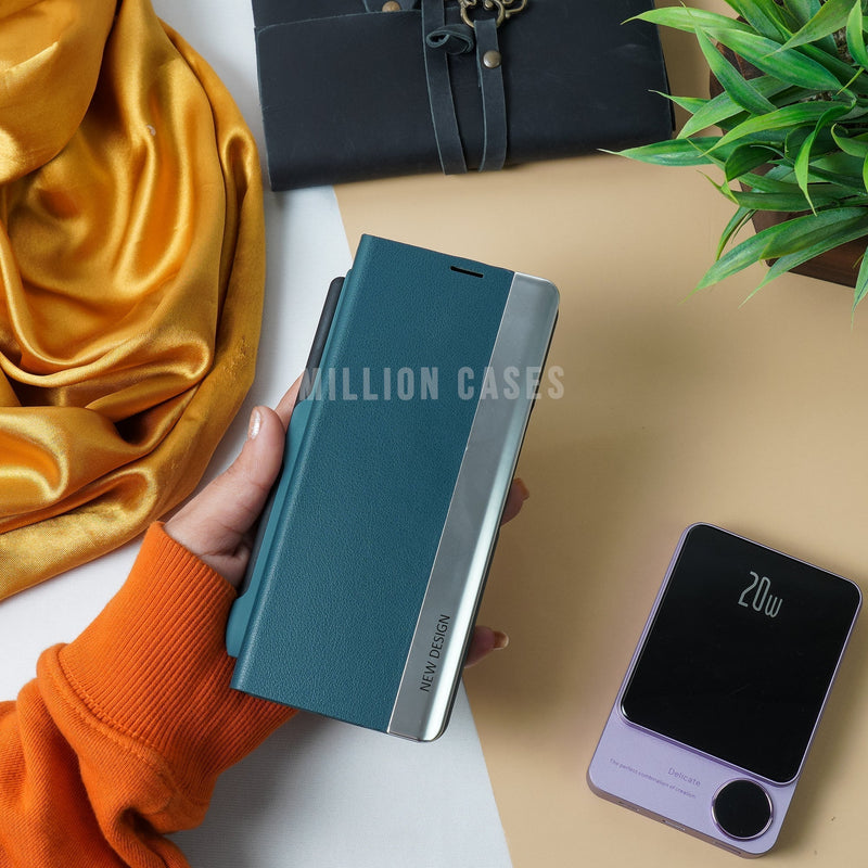 Galaxy Z Fold4 Half Flip Case With Pen Holder casemarts