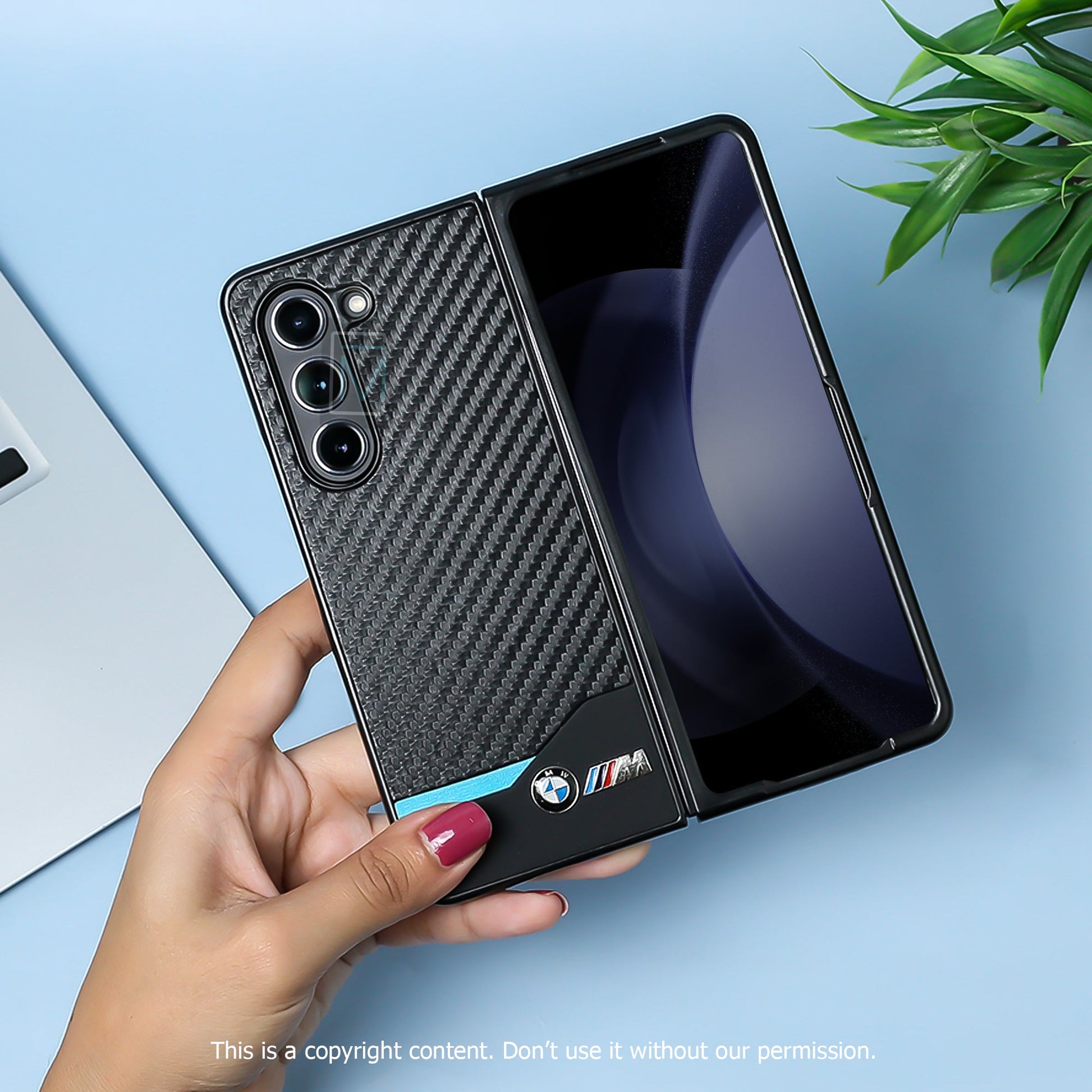 Galaxy Z Fold5 BMW Carbon Fiber Case casemarts