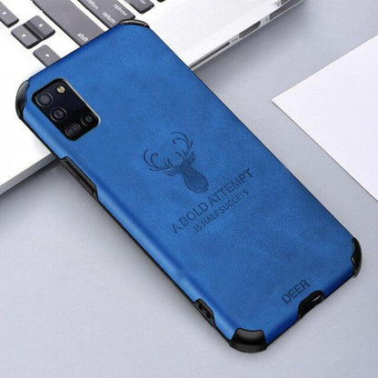 Galaxy A31 Shockproof Deer Leather Texture Case casemarts