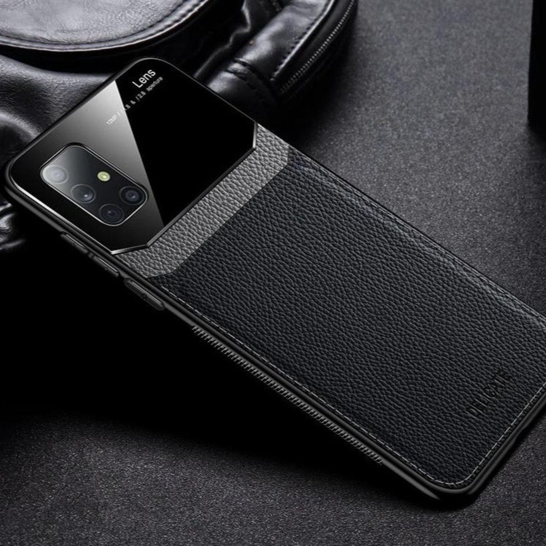 Sleek Slim Leather Glass Case - Samsung casemarts