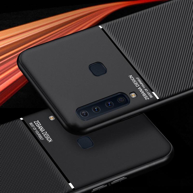 Galaxy A9 2018 Carbon Fiber Twill Pattern Soft TPU Case casemarts