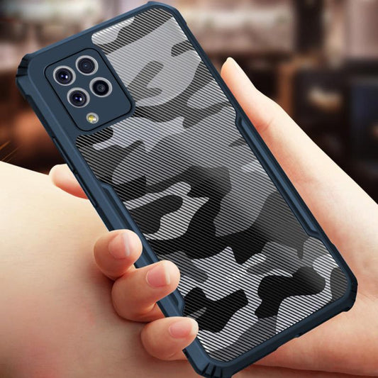 Galaxy F62 Transparent Camouflage Case casemarts