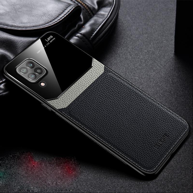 Galaxy F62 Sleek Slim Leather Glass Case casemarts