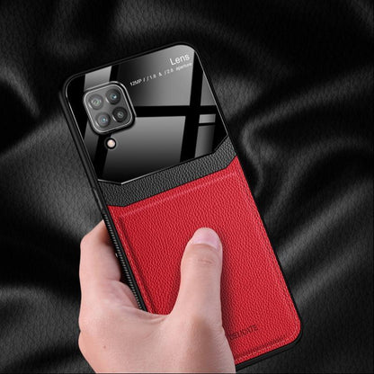 Galaxy F62 Sleek Slim Leather Glass Case casemarts