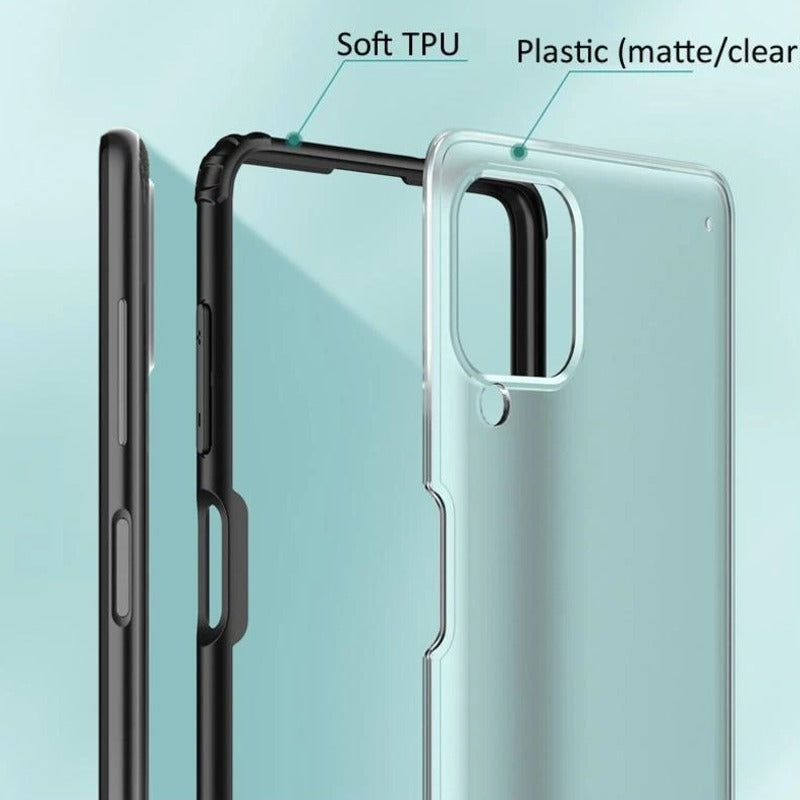 Galaxy F62 Transparent Bumper Case casemarts