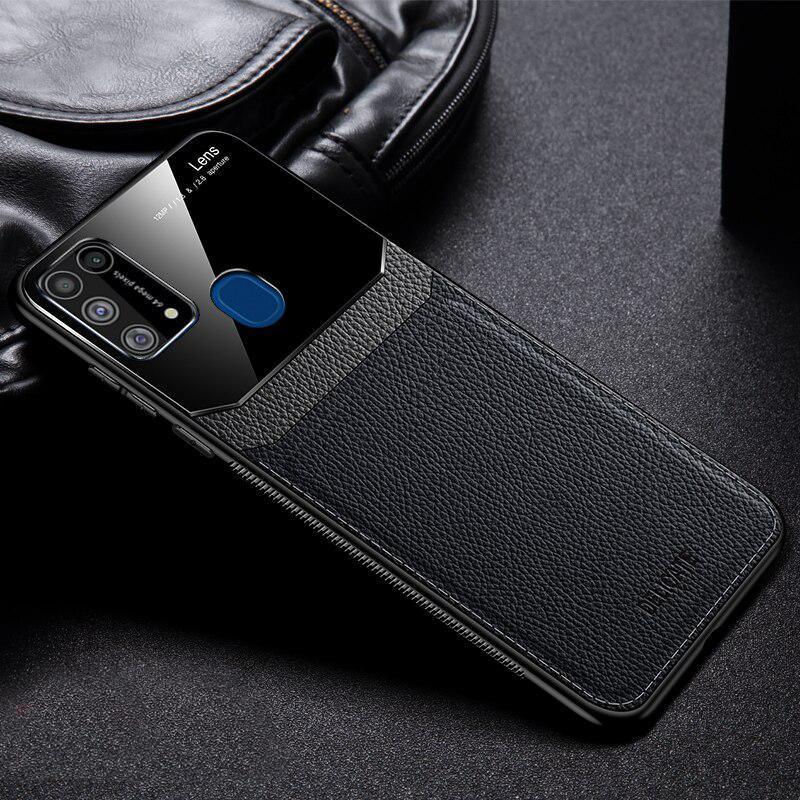 Galaxy F41 Sleek Slim Leather Glass Case casemarts