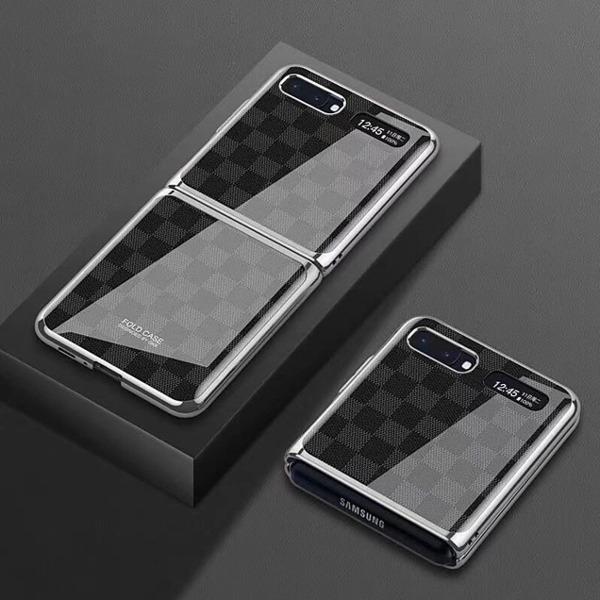 Galaxy Z Fold3 Check Pattern Glass Flip Case casemarts