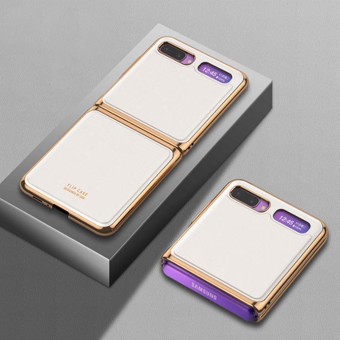 Galaxy Z Flip Business Leather Pattern Case casemarts