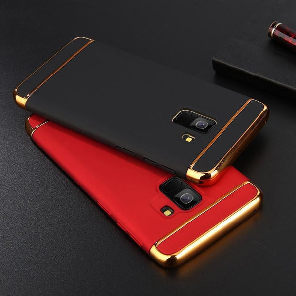 Galaxy A6 Plus Luxury 3in1 Electroplating Matte Finish Case casemarts