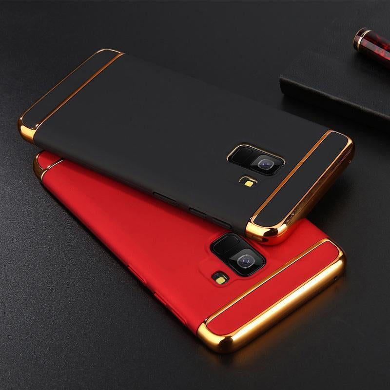 Galaxy A6 Plus Luxury 3in1 Electroplating Matte Finish Case casemarts