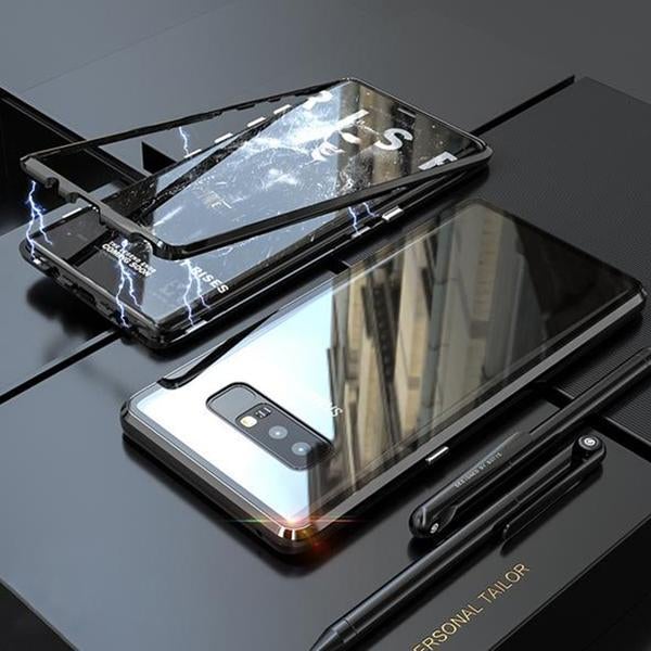 Galaxy Series Electronic Auto-Fit Magnetic Transparent Glass Case casemarts