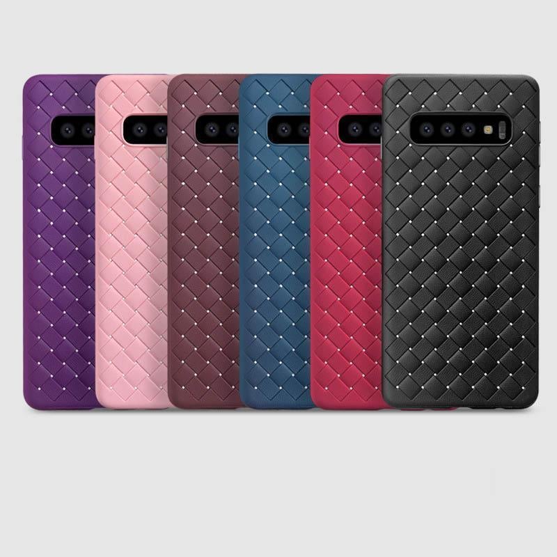 Henks ® Galaxy S10 Plus Ultra-thin Grid Weaving Case casemarts