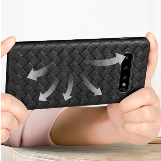 Henks ® Galaxy S10 Plus Ultra-thin Grid Weaving Case casemarts