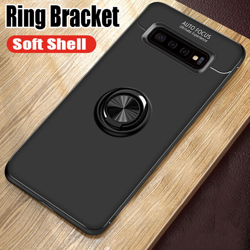 Galaxy S10 Plus Metallic Finger Ring Holder Matte Case casemarts