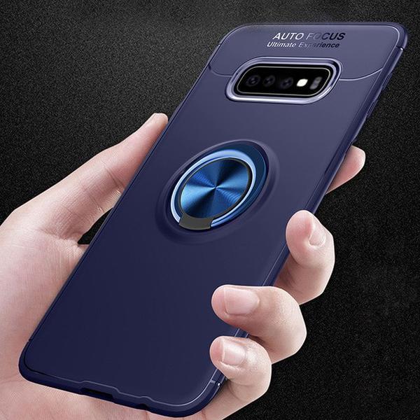 Galaxy S10 Plus Metallic Finger Ring Holder Matte Case casemarts