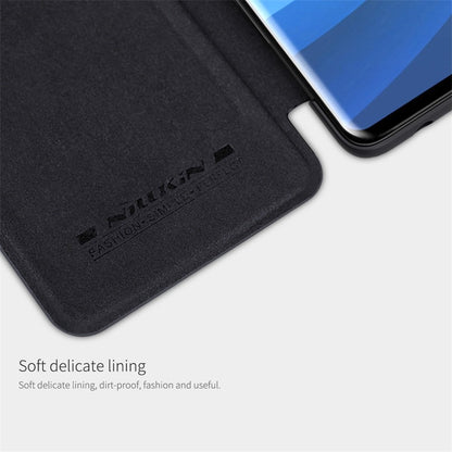 Galaxy S10e Genuine QIN Leather Flip Case casemarts