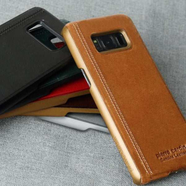 Galaxy S8 Plus Pierre Cardin Genuine Leather Case casemarts