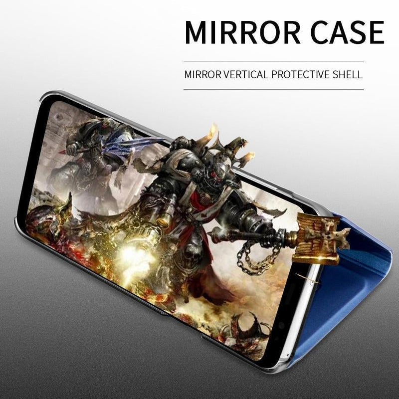 Galaxy M32 Mirror Clear View Flip Case casemarts