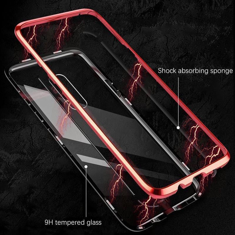 Galaxy Series Electronic Auto-Fit Magnetic Transparent Glass Case casemarts