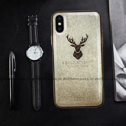 iPhone XS Max Sparkling Deer Pattern Soft Edge Case casemarts