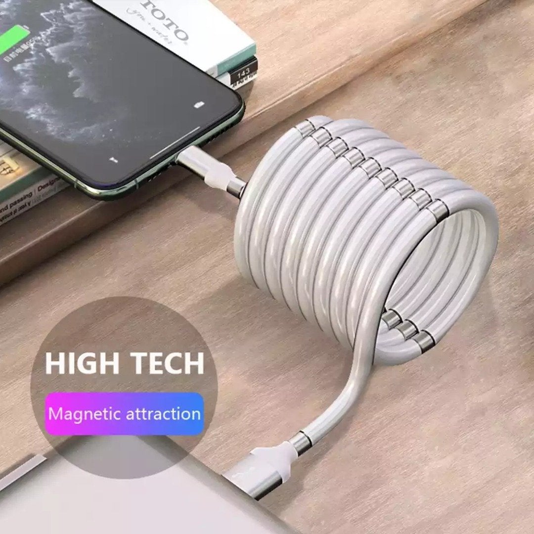 Sleek Magnetic USB Lightning Fast Charging cable casemarts