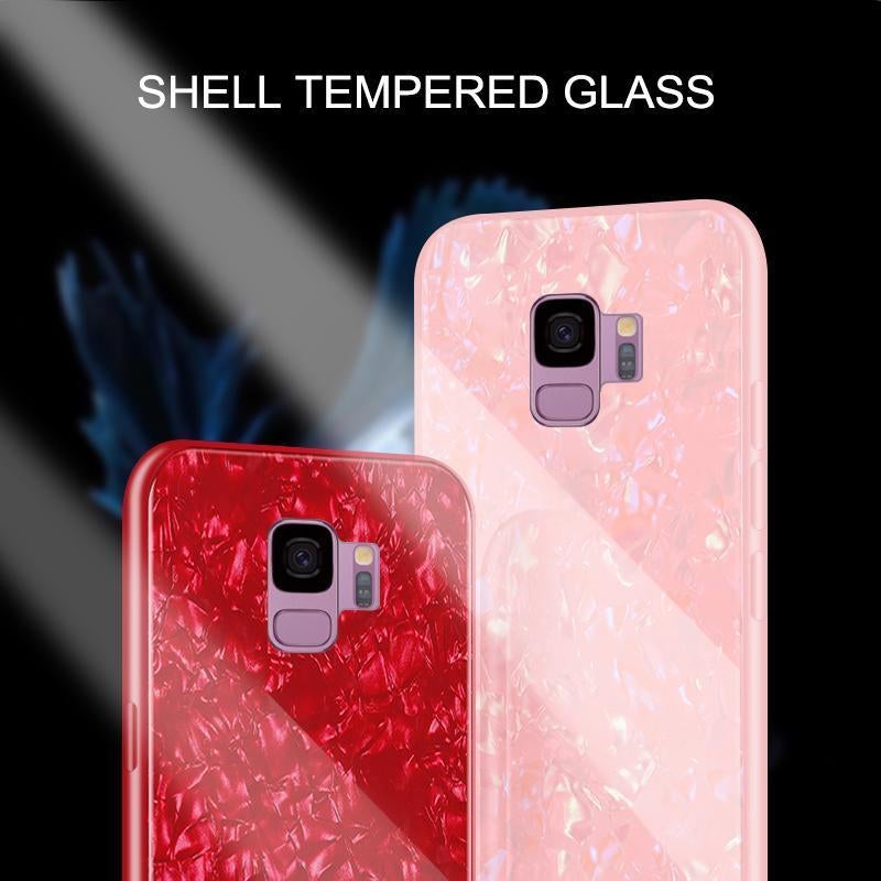 Galaxy S9 Dream Shell Textured Marble Case casemarts