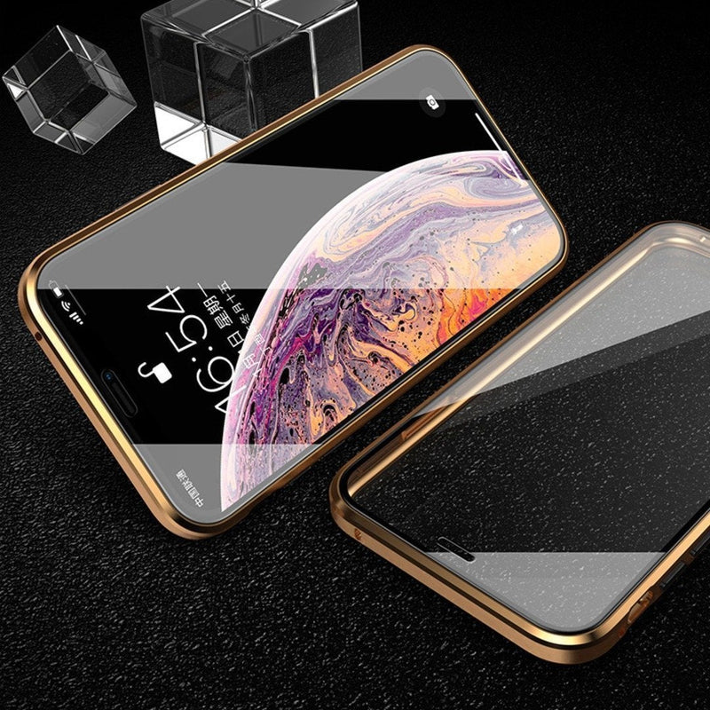 iPhone 11 Series Electronic Auto-Fit (Front+ Back) Glass Magnetic Case casemarts