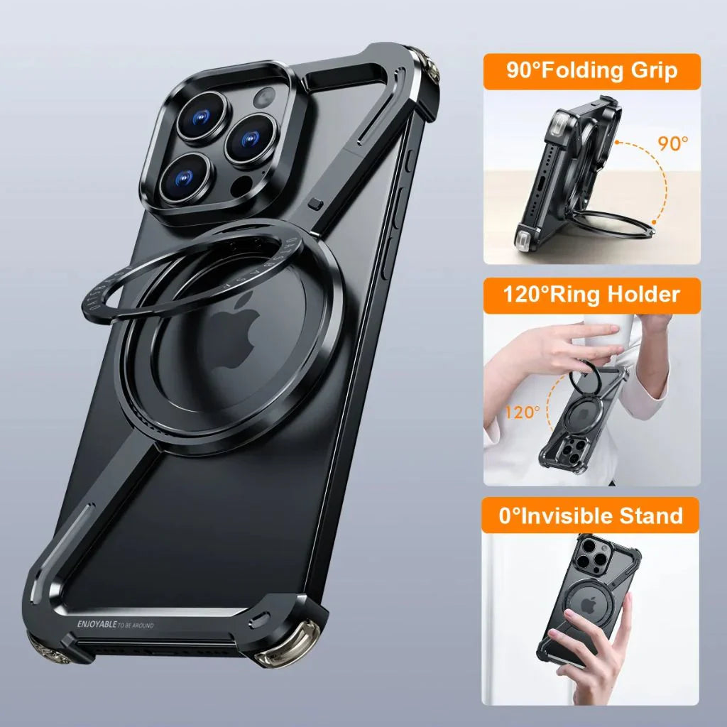 Exclusive Z Shape Metal Case For iPhone/Samsung