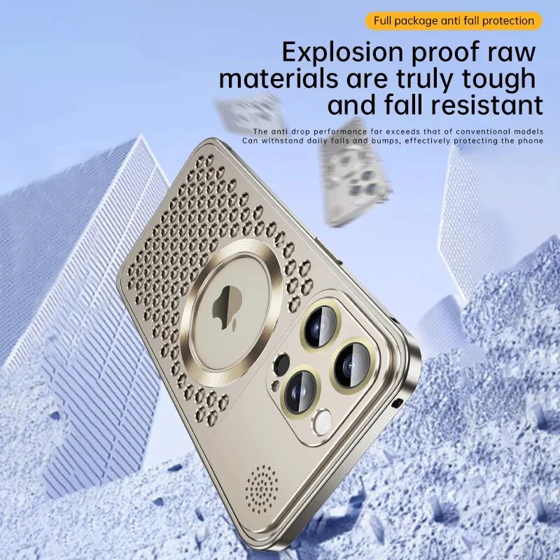 Mesh Metal Magsafe Bumper Case For iPhone