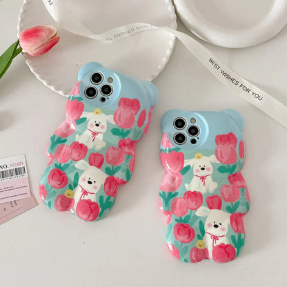 Floral Pup Paradise Pattern Case Urban Covers