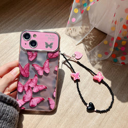 3D Glossy Butterfly Case with Bracelet Urban Covers