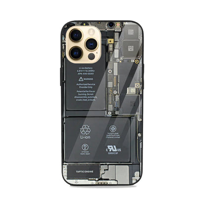 Phone Circuit X Ray Teardown Glass Case Urban Covers