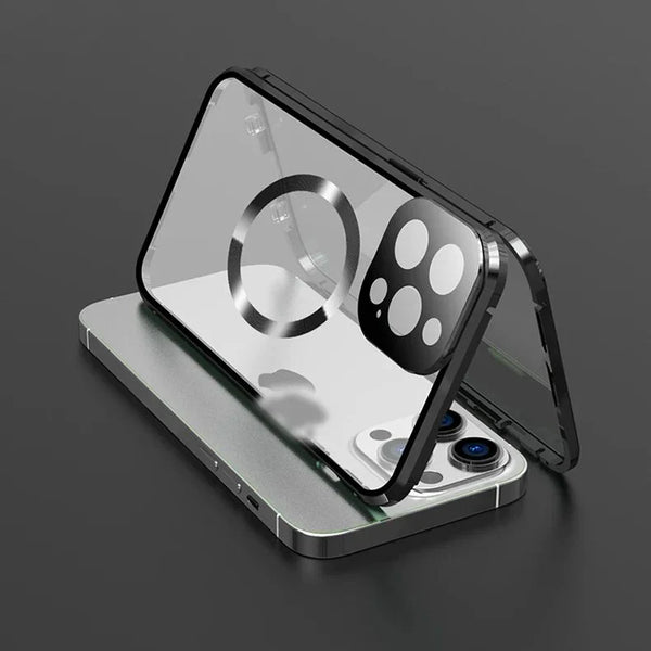 iPhone Dual Magnetic Metal Body Magsafe Glass Case Urban Covers