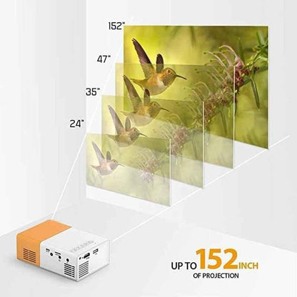 Yoton UC500 400lm Yellow Portable Mini Home Theater LED Projector Urban Covers