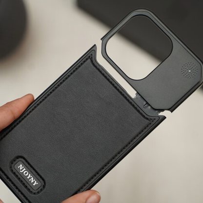 Genuine Vegan Leather Phone Case With Titanium Frame Urban Covers