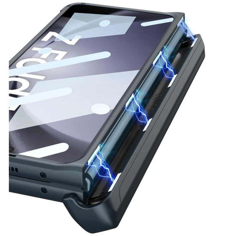 Galaxy Z Fold5 Magnetic Hinge Slide Pen Holder Case casemarts