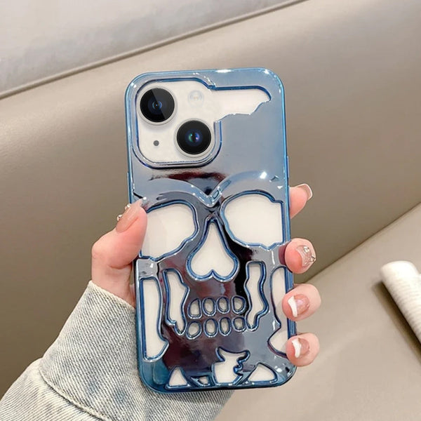 iPhone 14 Hollow Skull Design Case casemarts