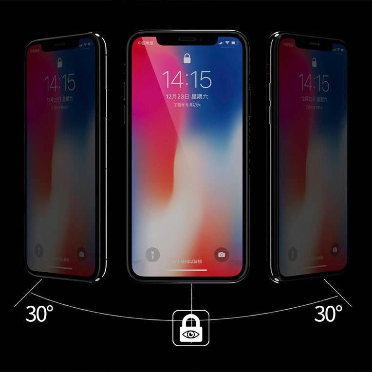 iPhone X Privacy Tempered Glass Screen Protector [Anti-Spy Glass] casemarts