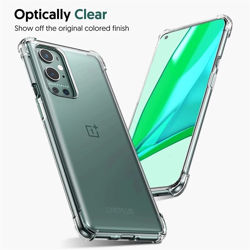 OnePlus Series (2 in 1 Combo) Anti-Knock TPU Transparent Cover + Camera Lens Protector casemarts