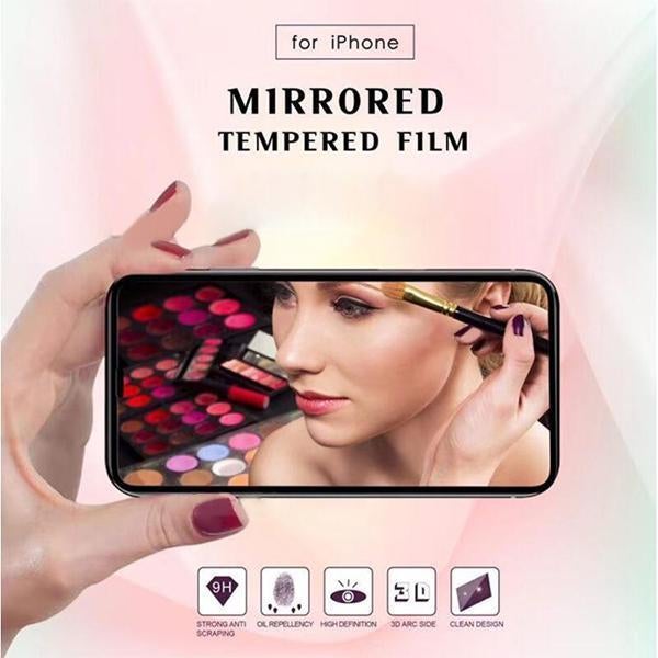 Kingxbar ® iPhone X 3D Mirror Effect Tempered Glass casemarts