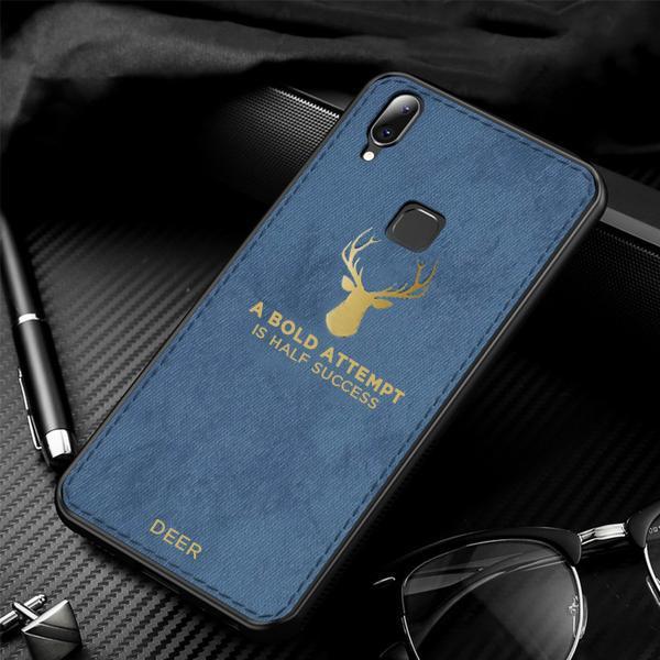 Galaxy A30 Luxury Gold Textured Deer Pattern Soft Case casemarts