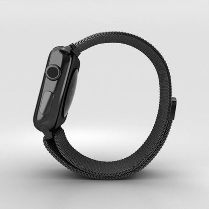 Coteetci ® Magnetic Aluminium Strap for Apple Watch [42/44MM] - Black casemarts