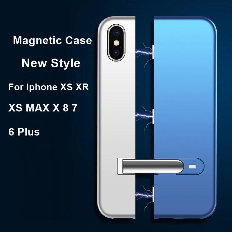 iPhone X Auto-Fit Magnetic Colour Contrast Kickstand Case casemarts