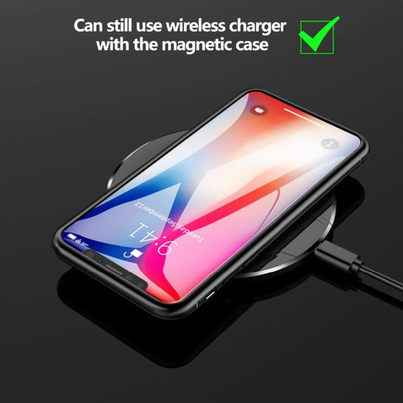 iPhone XR Electronic Auto-Fit (Front+ Back) Glass Magnetic Case casemarts