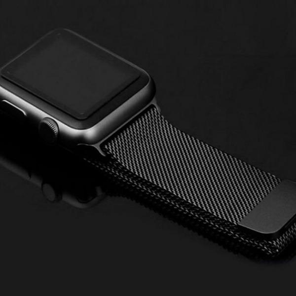 Coteetci ® Magnetic Aluminium Strap for Apple Watch [42/44MM] - Black casemarts