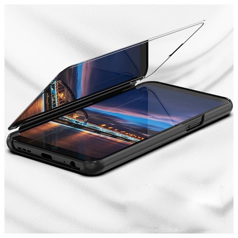 Galaxy Note 10 Lite (2 in 1 Combo) Mirror Clear Flip Case + Earphones [Non Sensor] casemarts