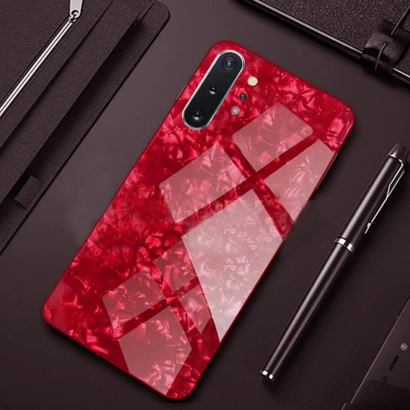 Galaxy Note 10 Plus Dream Shell Series Textured Marble Case casemarts