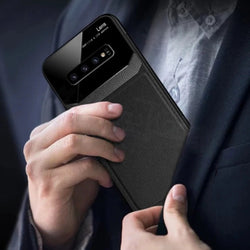 Galaxy Note 8 Sleek Slim Leather Glass Case casemarts