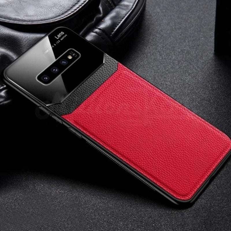 Galaxy Note 8 Sleek Slim Leather Glass Case casemarts