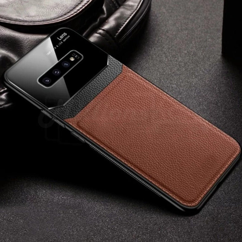 Galaxy Note 8 Sleek Slim Leather Glass Case casemarts